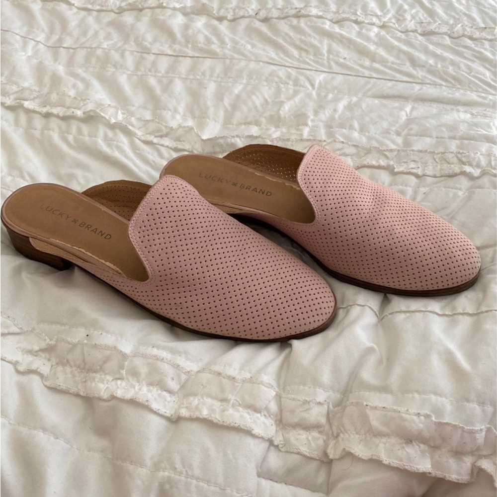 Lucky brand pink slides 9.5